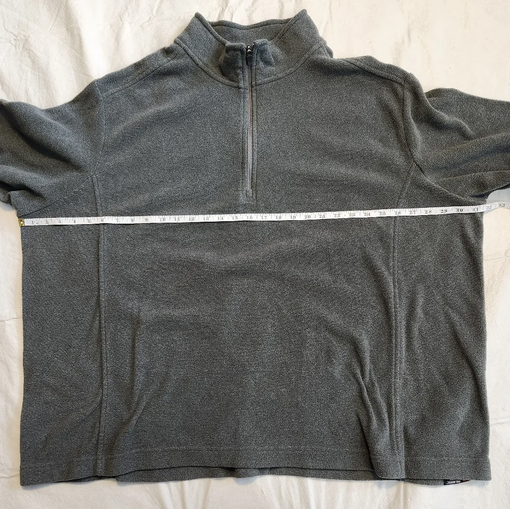 Lands' End Men's Zip Up Gray Sweater